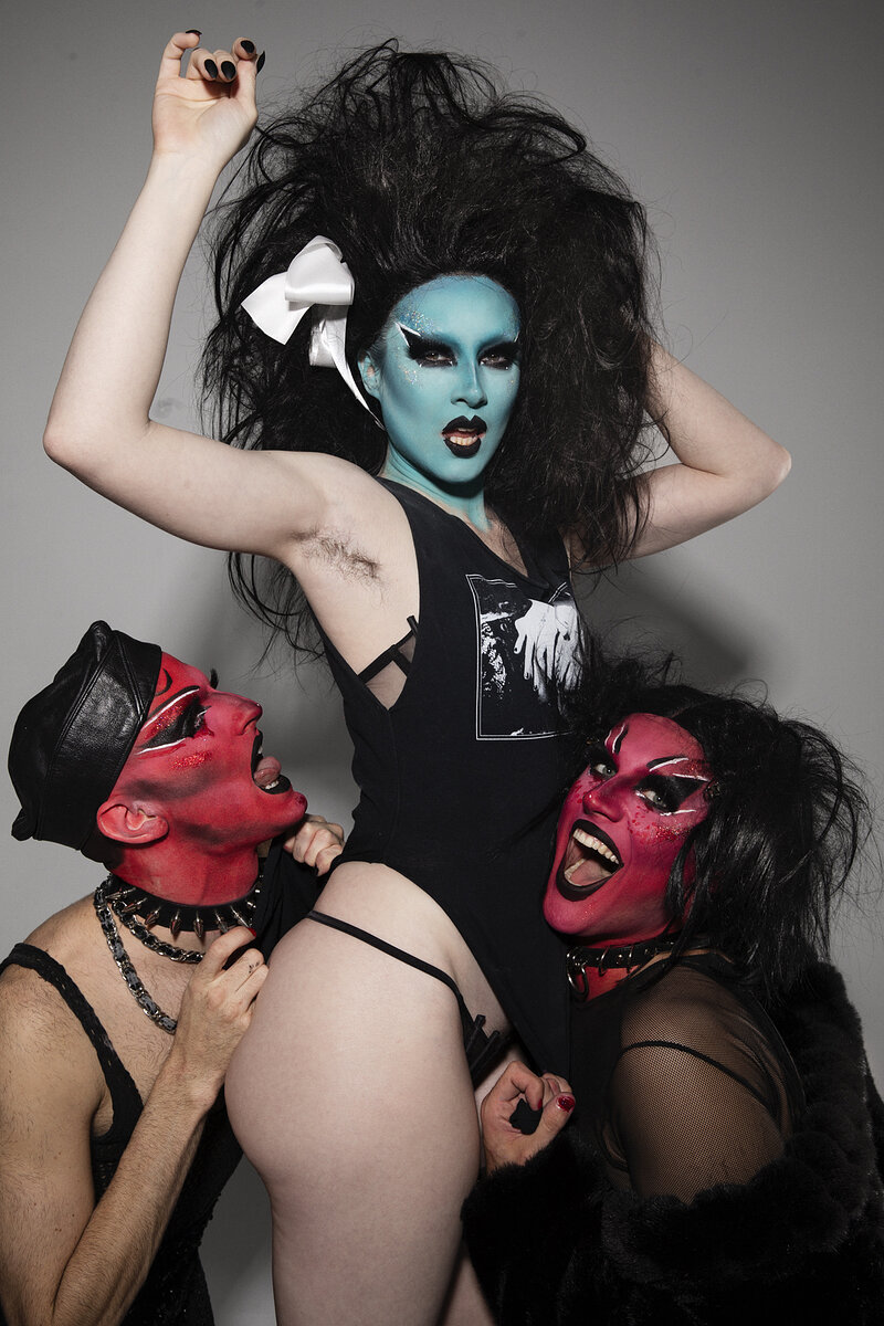 Stoya as Kembra Fowler with Hans & Ava